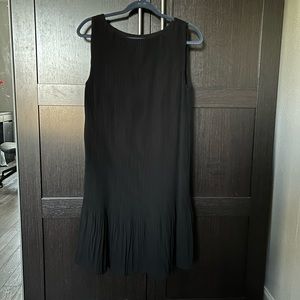 Black pleated midi dress - H&M